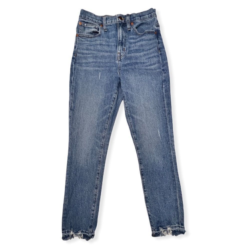 Madewell The Tall High-Rise Slim Crop Boyjean in Melbourne Wash